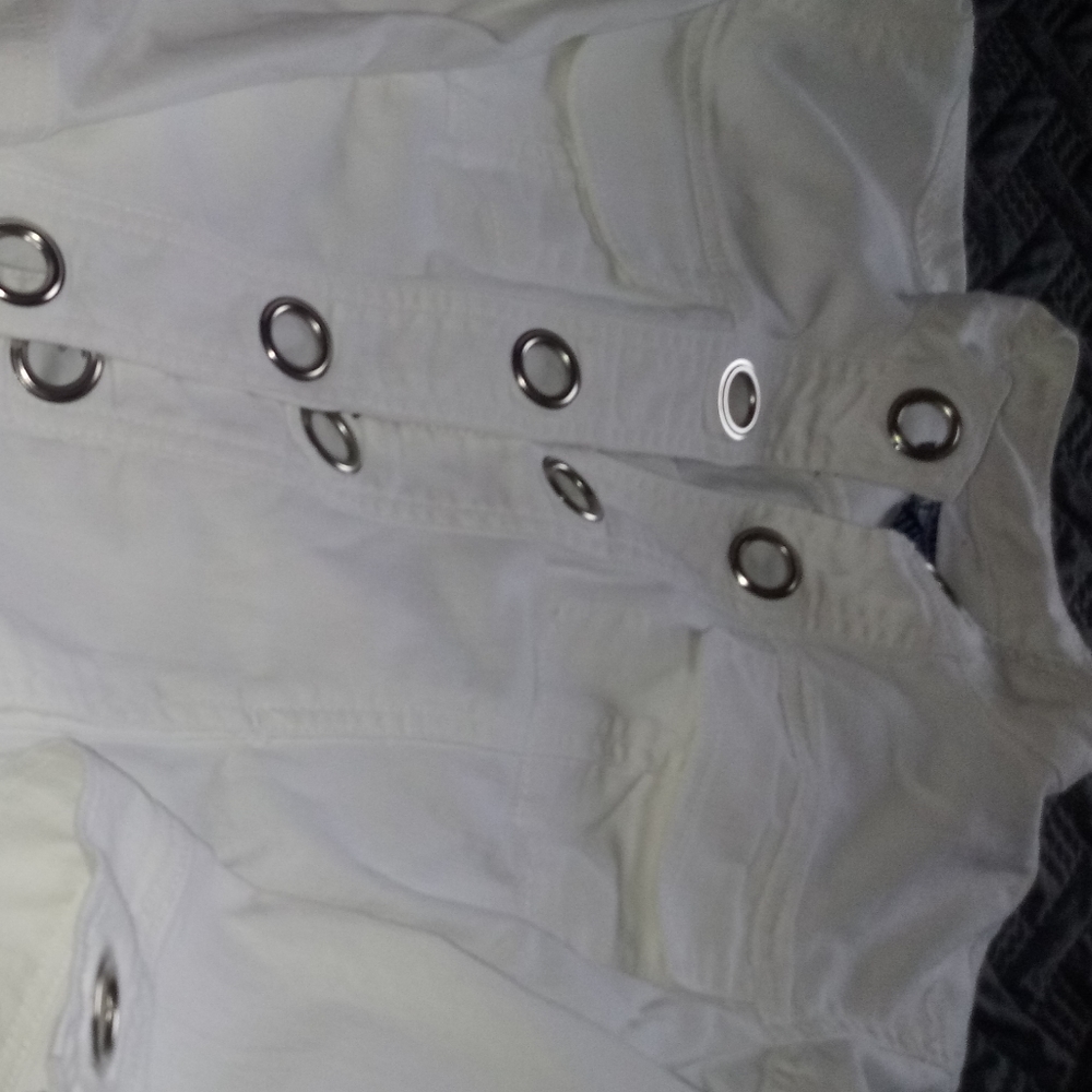 White jean jacket